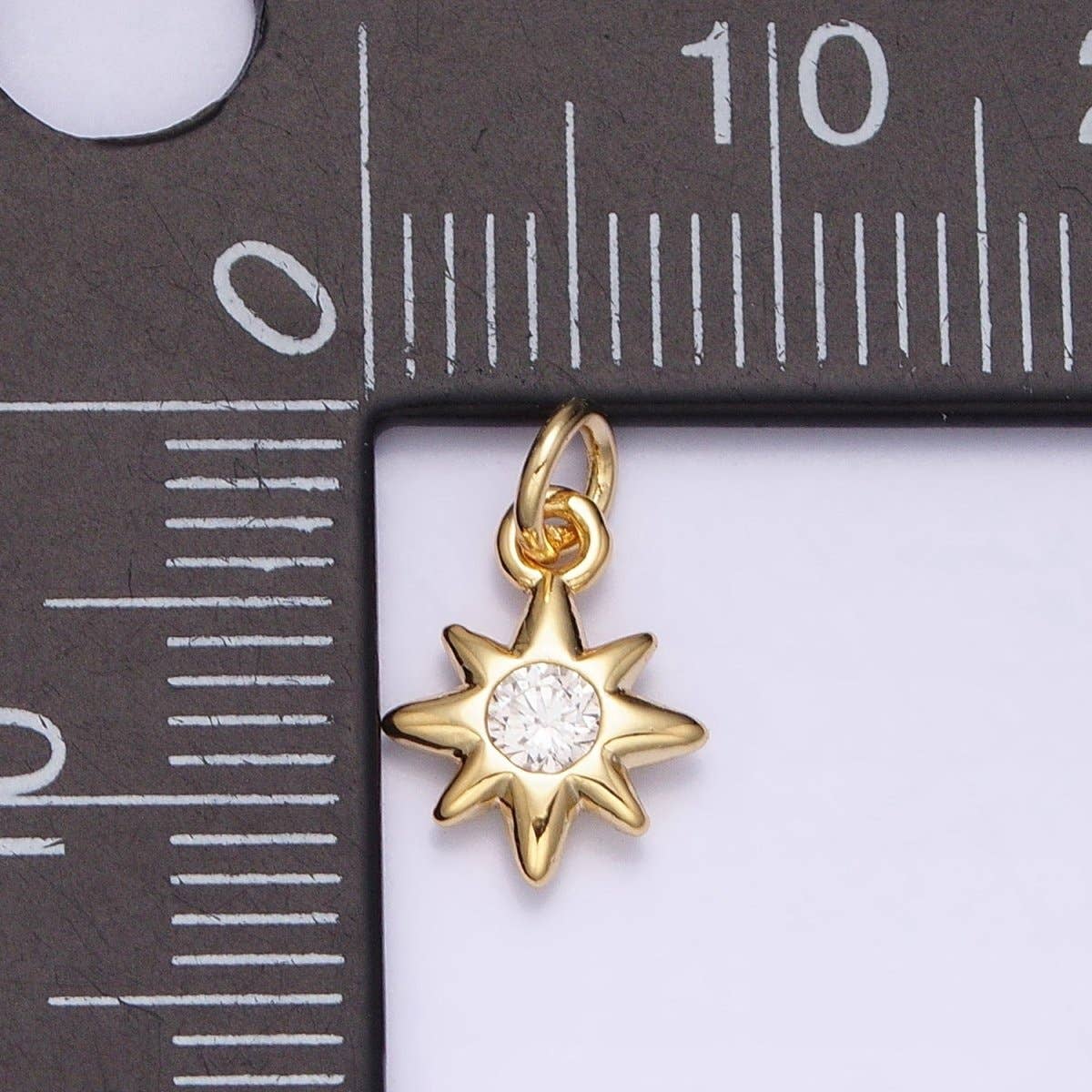 16K Gold Filled Mini Celestial North Star CZ Add-On Charm
