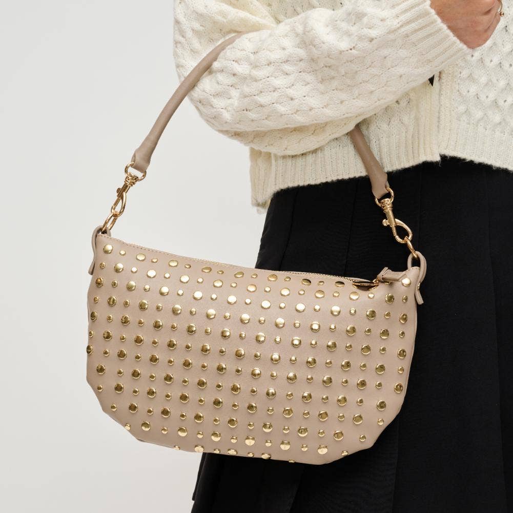 【COLOR iN ID】Nylon studded shoulder bag GIVENCHY Nylon Studded Shoulder Bag Black 307222 | FASHIONPHILE