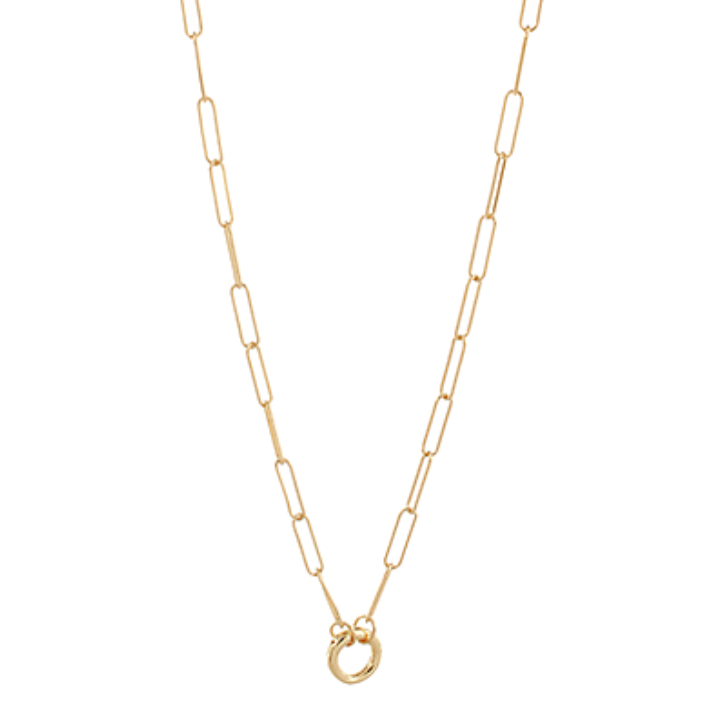 Jump Ring Center Paper Clip Chain