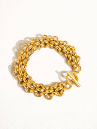 Gold Bold Weave Bracelet