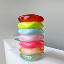 Multicolor Irregular Square Acrylic Bracelets