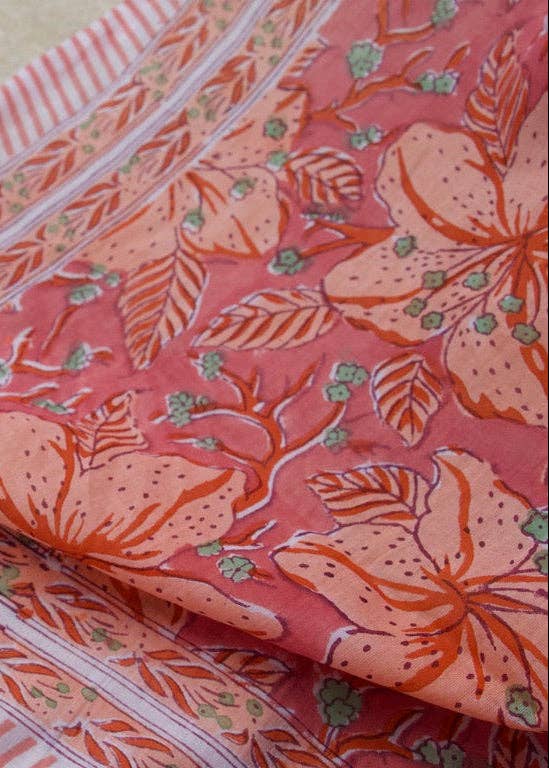 Guava Sarong in Hibiscus Tide