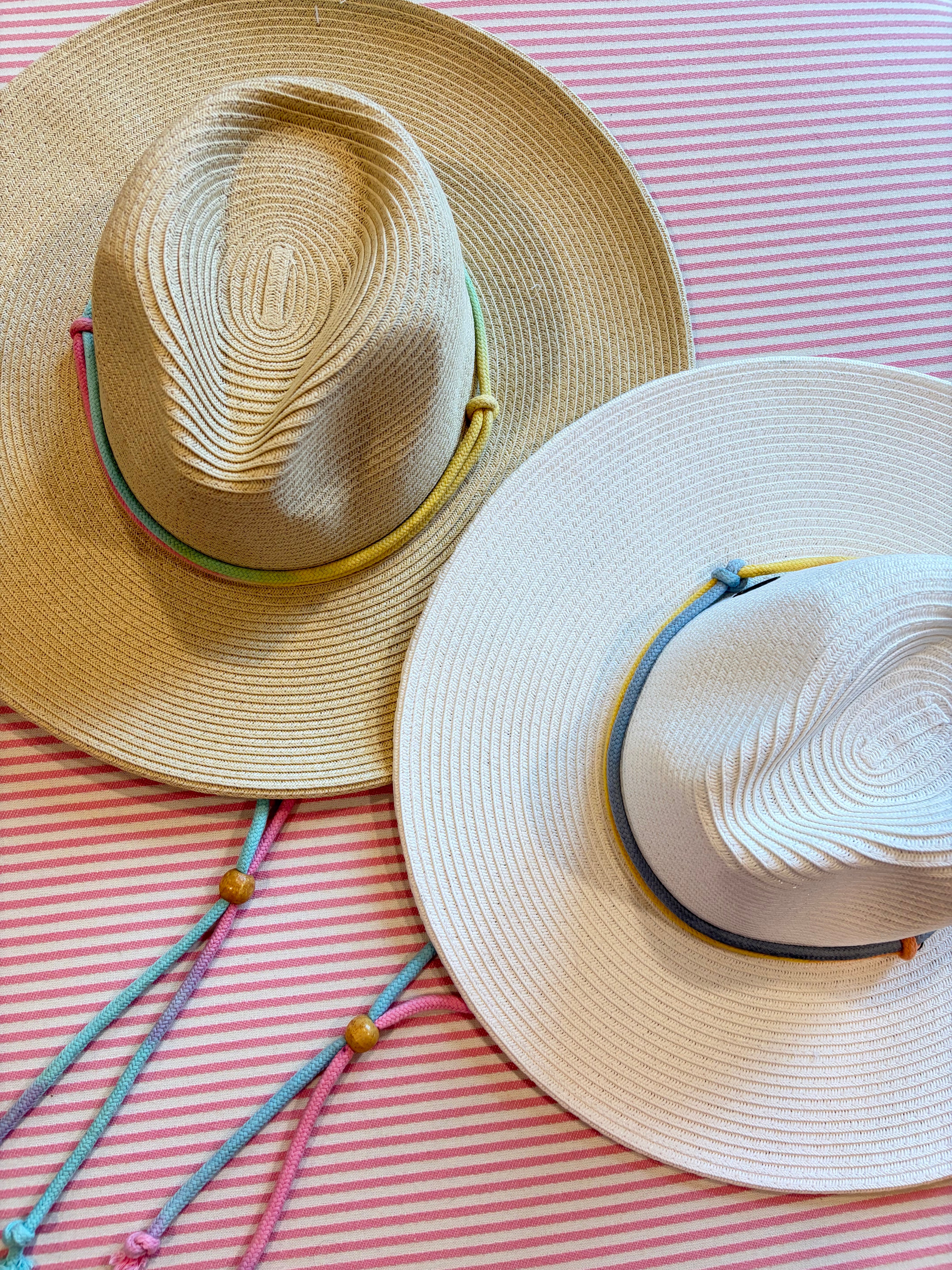 Sun’N’Sand Paperbraid Safari Hat with Colorful Cord