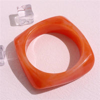 Multicolor Irregular Square Acrylic Bracelets