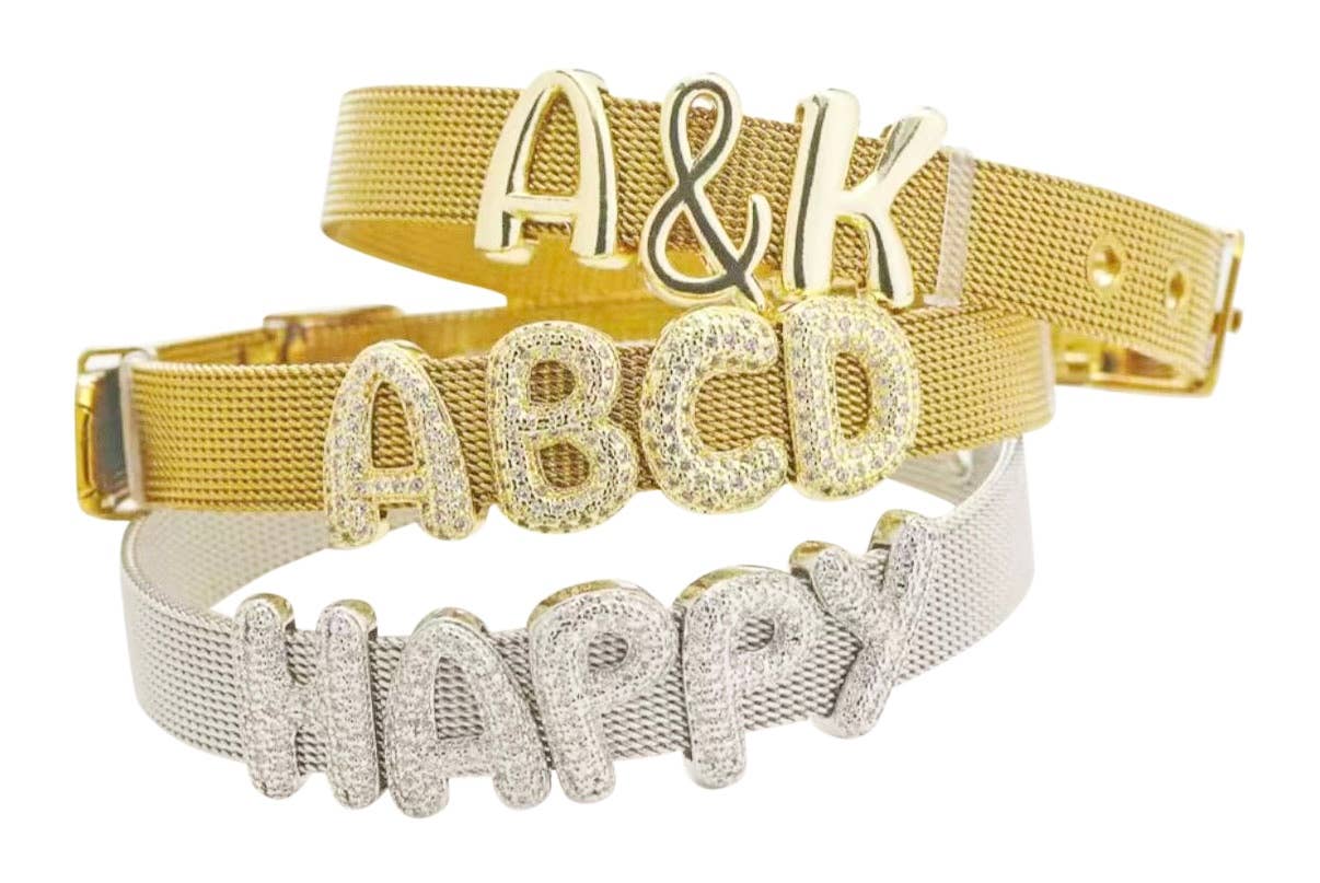 PRE-ORDER: Emory Gold Slider Initials