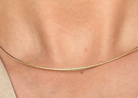  Neck Wire  Minimalist - Choker - Stainless Steel 14K Gold 