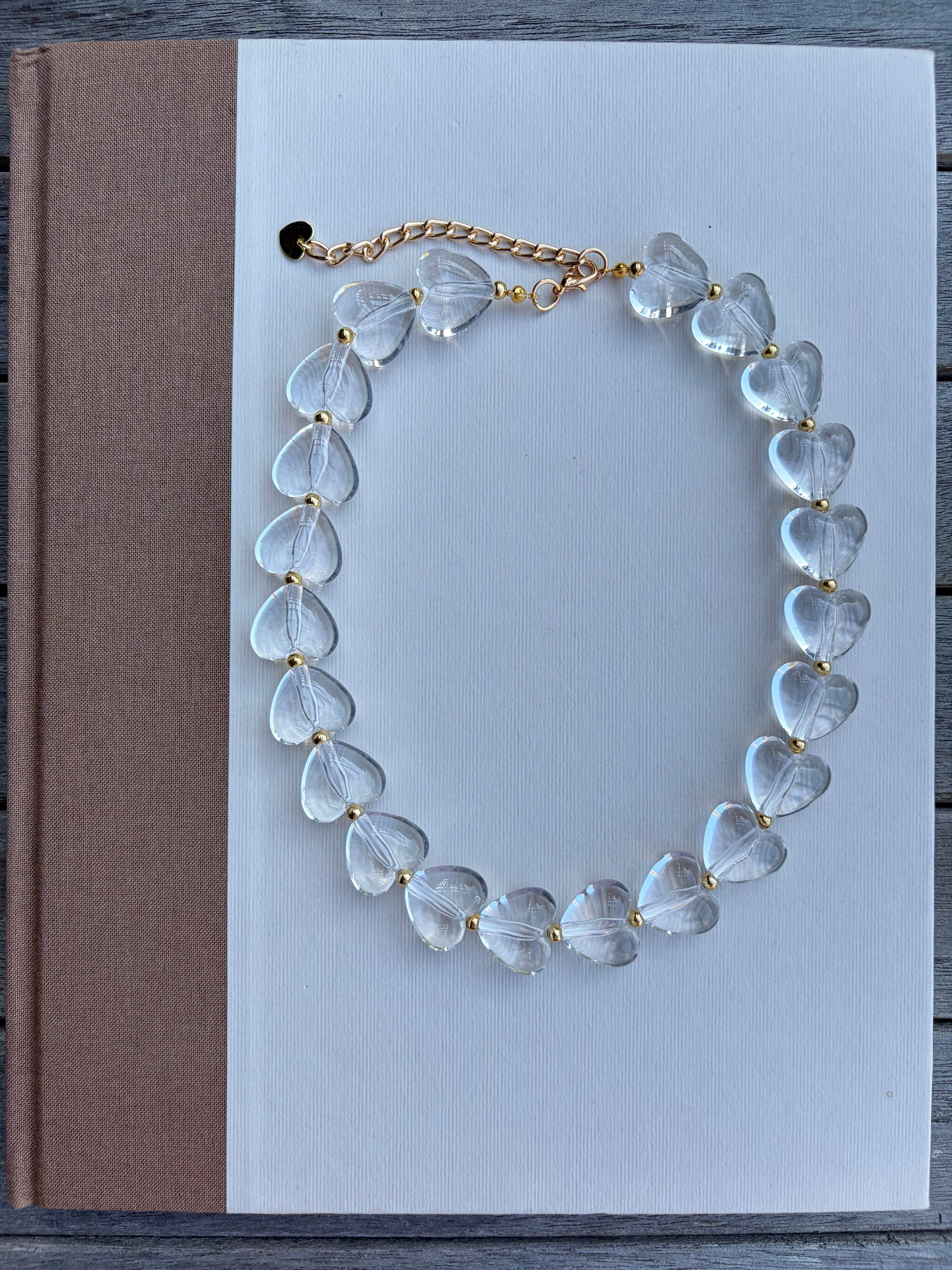 Emberly Heart Beaded Necklace