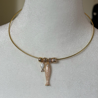 Fish Choker Charm Necklace- Bijou Exclusive