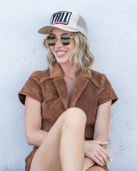 Yall Trucker Hat in Tan