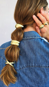 Statement Hair Tie Cuff Set