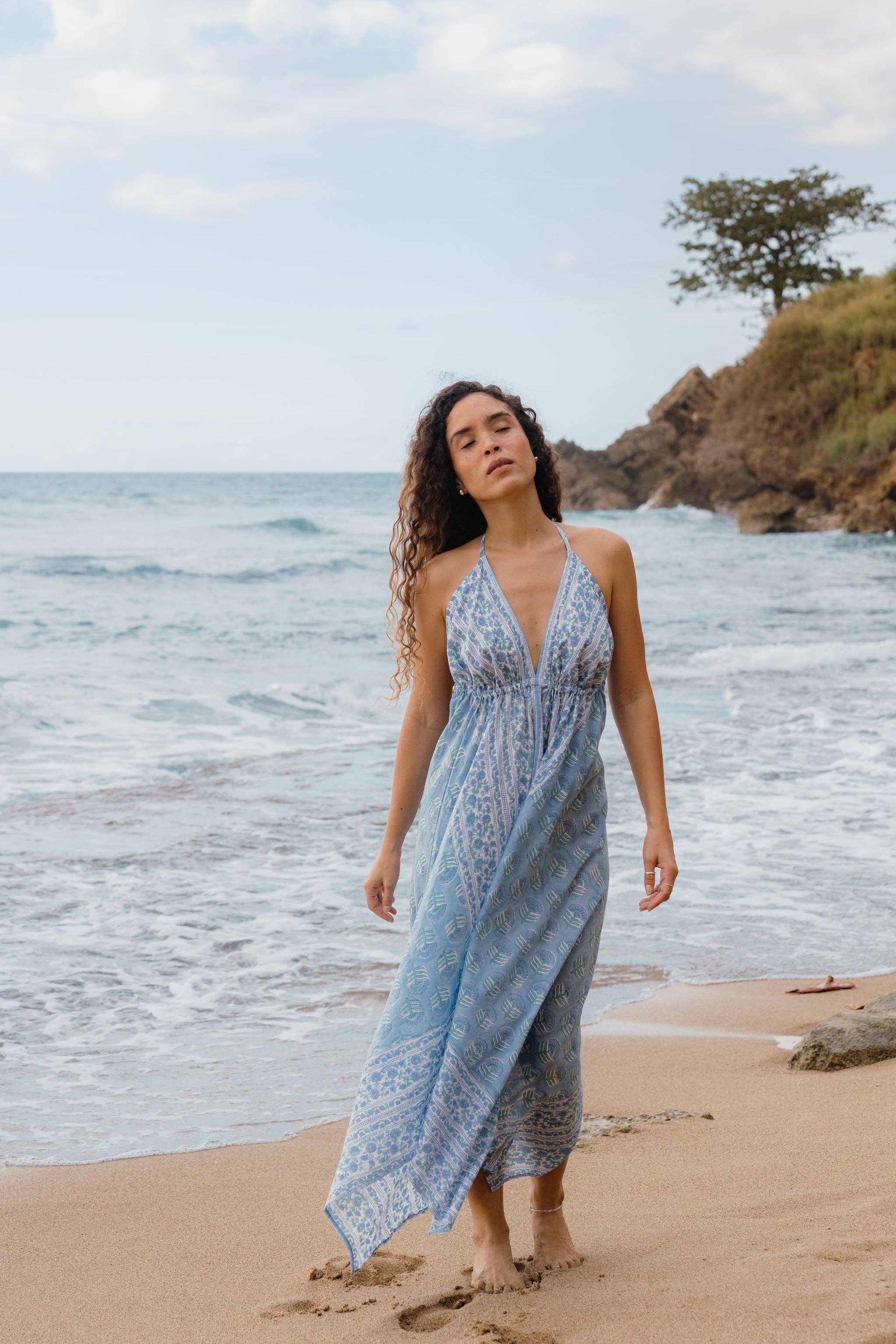 The Beach Dress-Sea Mist