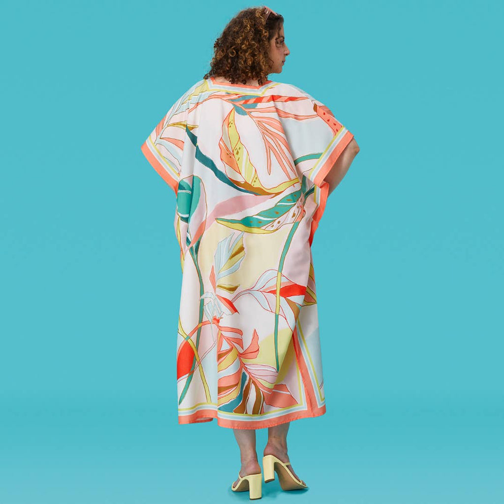 Exotic Leaves Caftan, Beach and Pool Coverup