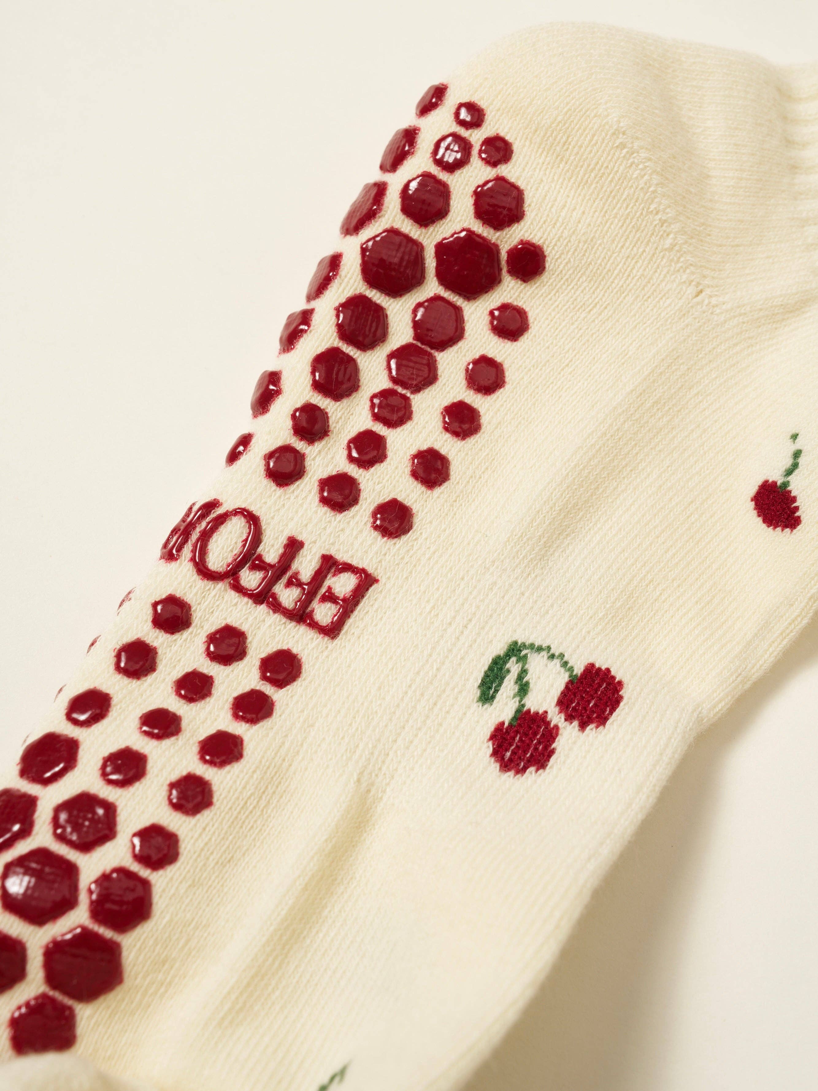 Little Cherry Petal Pilates Socks