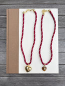 Crimson Paracord with Heart Charm