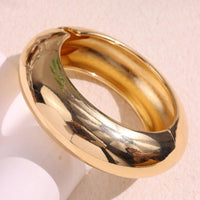 Round Irregular Acrylic Metal Bracelets