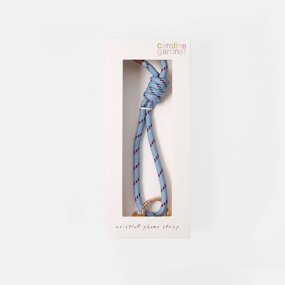 Blue/Wine Wristlet Phone Strap