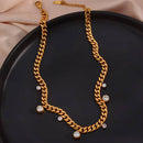 Nova CZ Cuban Chain Necklace - Waterproof