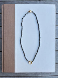 Sparkly Black Beaded Necklace