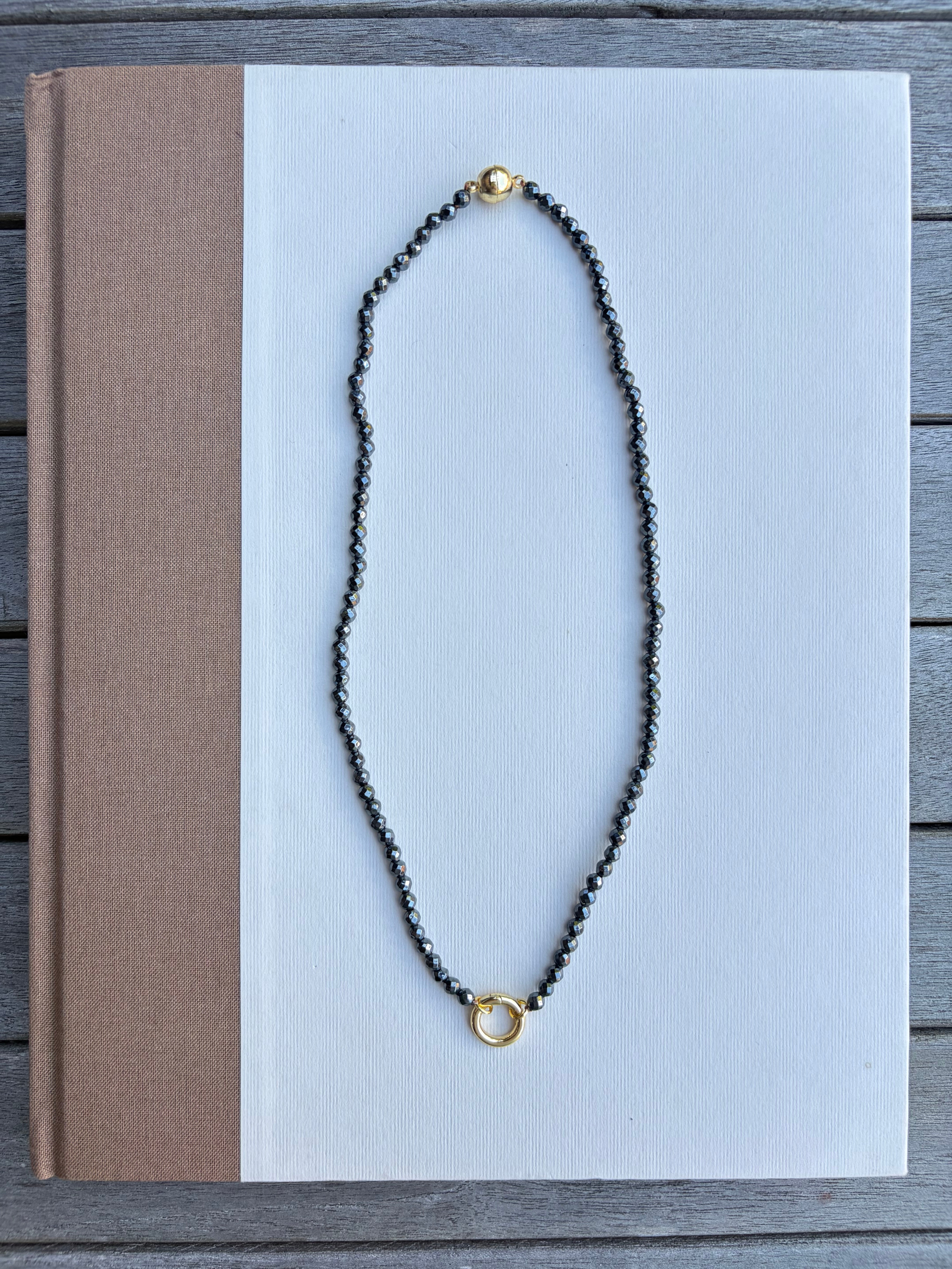 Sparkly Black Beaded Necklace