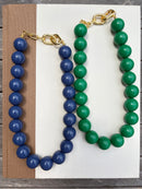 Beaded Color Gumball Statement Necklace