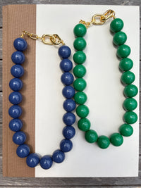 Beaded Color Gumball Statement Necklace