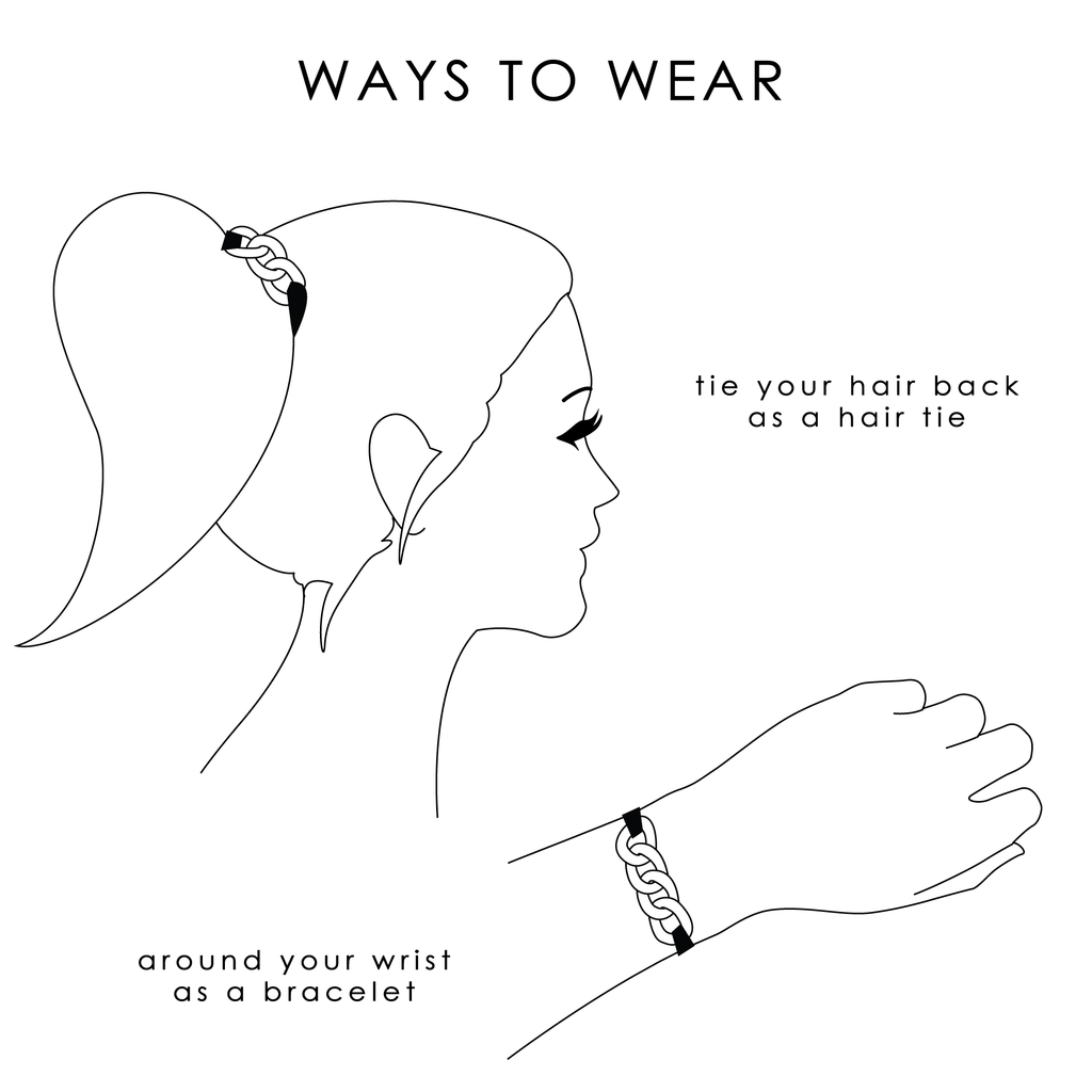 5pc Hair Tie - Bracelet Set