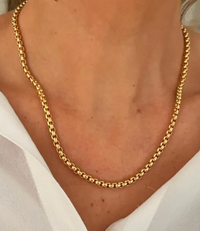 Jana- Rolo Chain Necklace Waterproof 18K gold PVD