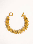 Gold Bold Weave Bracelet