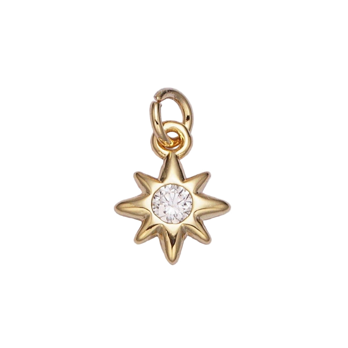 16K Gold Filled Mini Celestial North Star CZ Add-On Charm