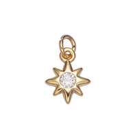 16K Gold Filled Mini Celestial North Star CZ Add-On Charm