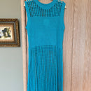 Sleeveless Knit Cover Up in Turquoise