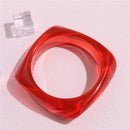 Multicolor Irregular Square Acrylic Bracelets