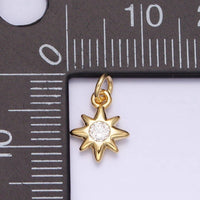 16K Gold Filled Mini Celestial North Star CZ Add-On Charm