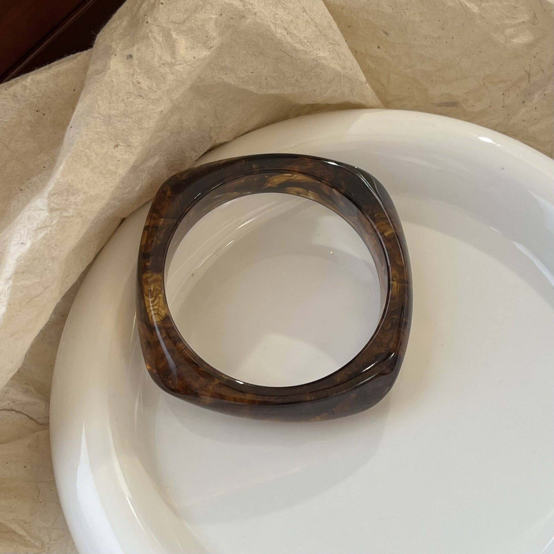 Geometric Polygon Irregular Acrylic Bracelets