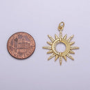 Dainty 14K Gold Filled Ancient Sun pendant