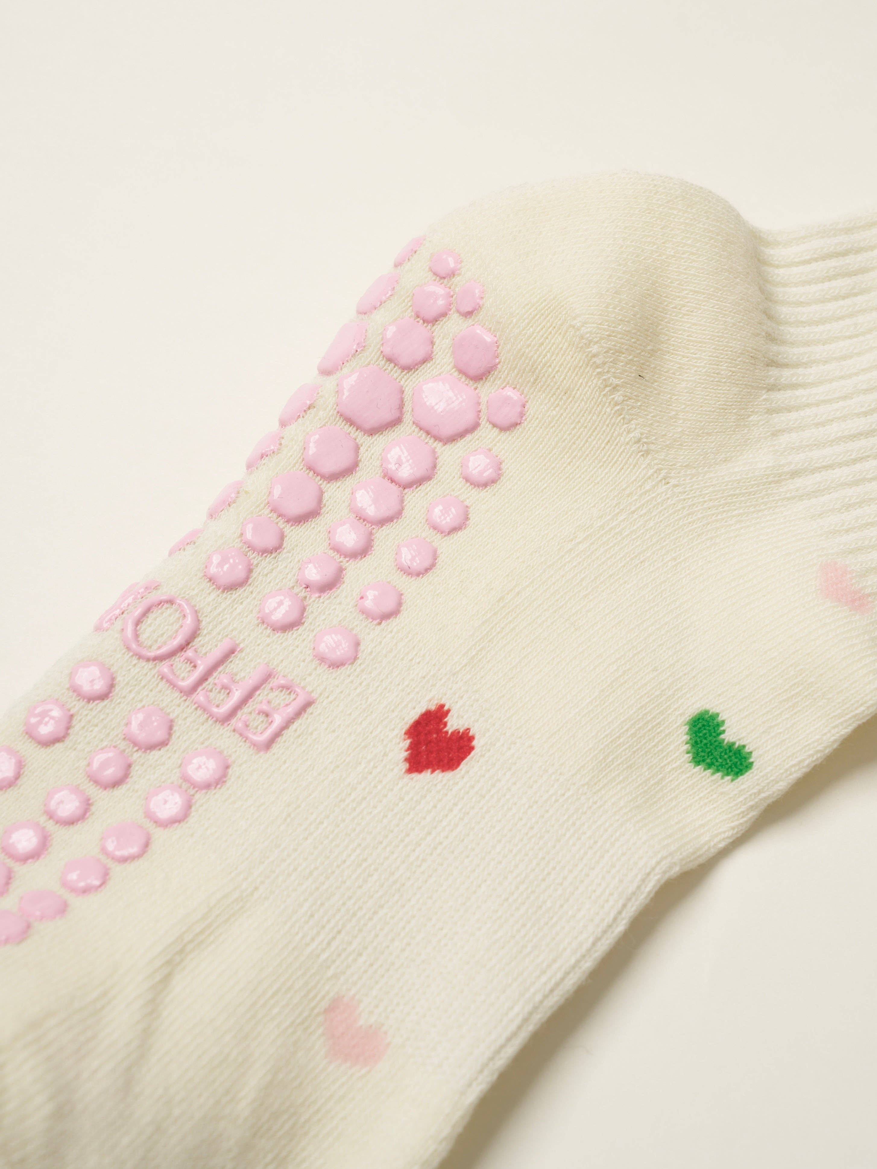 Mini Heart Petal Pilates Socks