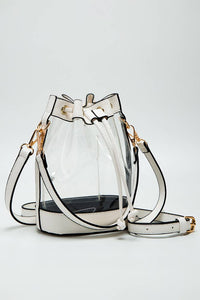 Clear Crossbody Stadium Bucket Bag