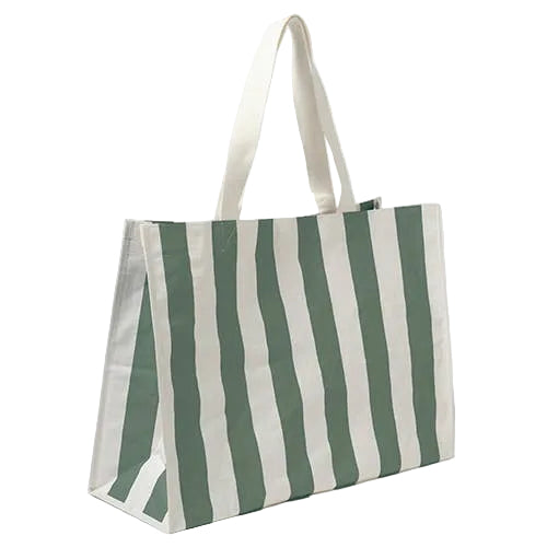 Carryall Beach Bag The Vacay Olive Stripe