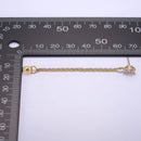 16k Gold Filled CZ Chain Link Stud Earrings