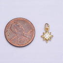 16K Gold Filled Mini Celestial North Star CZ Add-On Charm