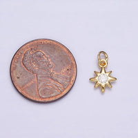 16K Gold Filled Mini Celestial North Star CZ Add-On Charm