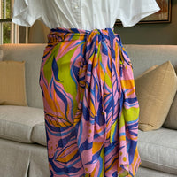 Tropical Sunset Sarong in Pink