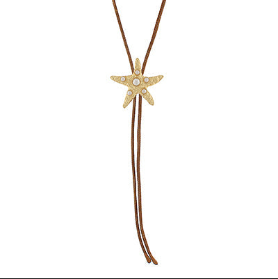 Starfish Bolo Cord Necklace
