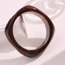Multicolor Irregular Square Acrylic Bracelets