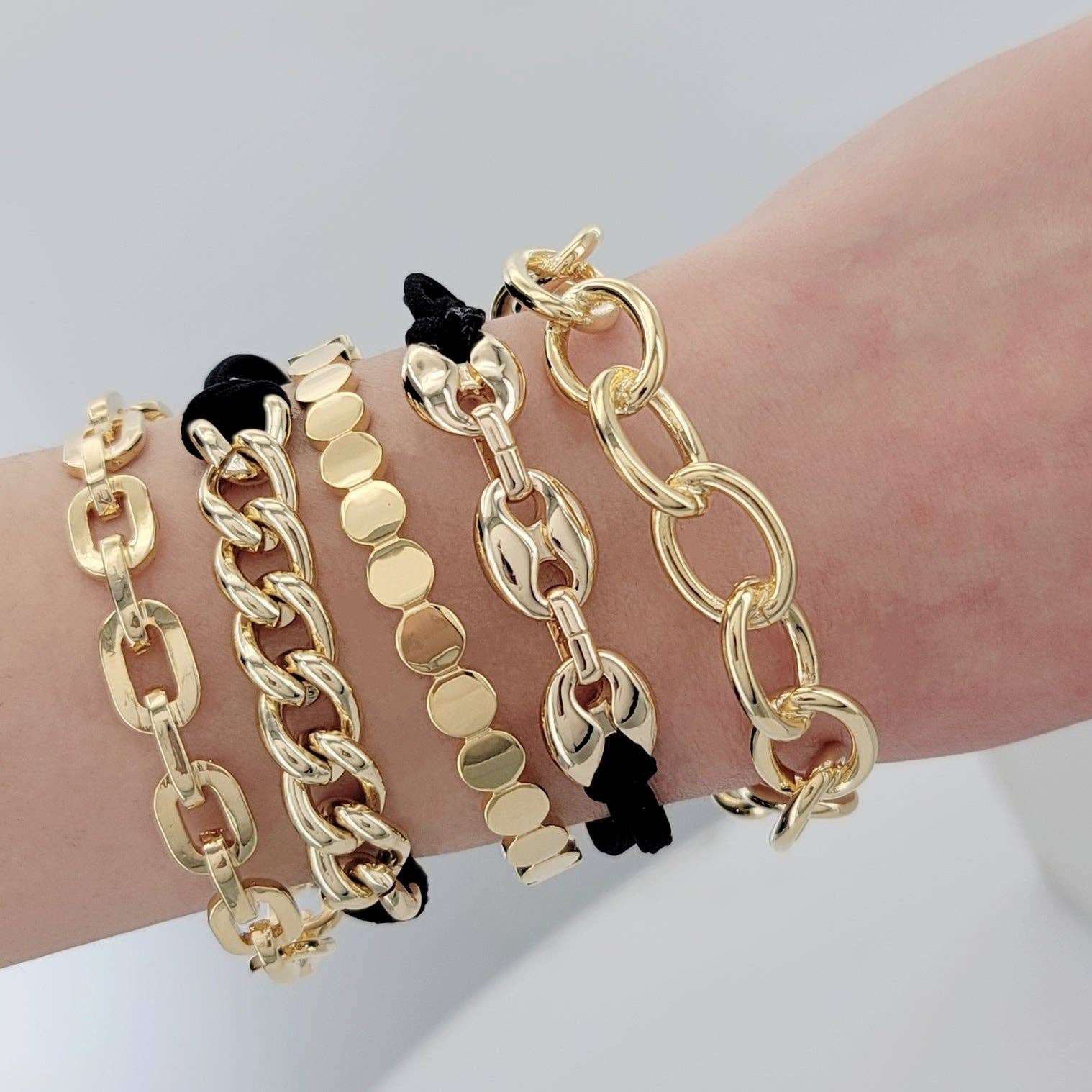 5pc Hair Tie - Bracelet Set