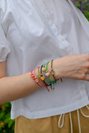 Colorful Cord Bead Bracelet