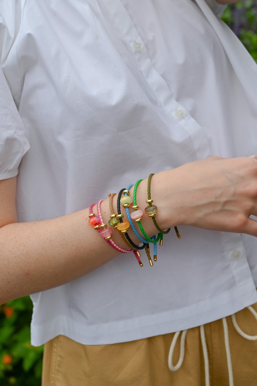 Colorful Cord Bead Bracelet