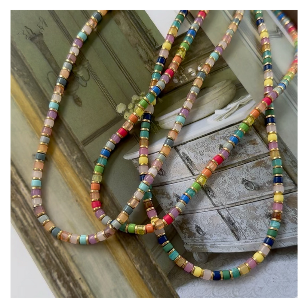 Small Multi Beaded Necklace