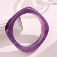 Multicolor Irregular Square Acrylic Bracelets