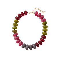 Bentley Chunky Beaded Necklace in Multi